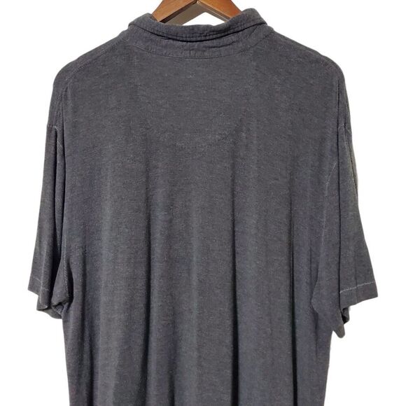 Prana Polo Shirt Size XL Gray Short Sleeve Outdoor Casual Pocket Mens - Picture 5 of 10